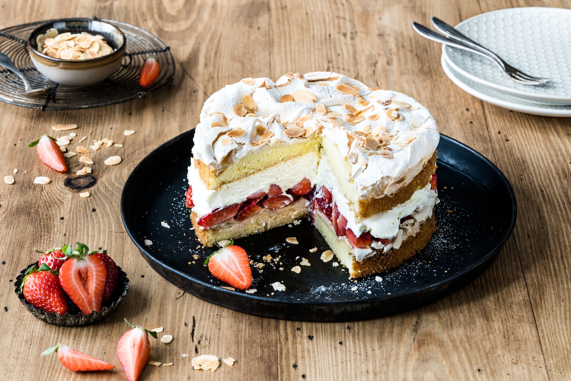Kerrygold Strawberry Meringue Cake | Kerrygold Australia