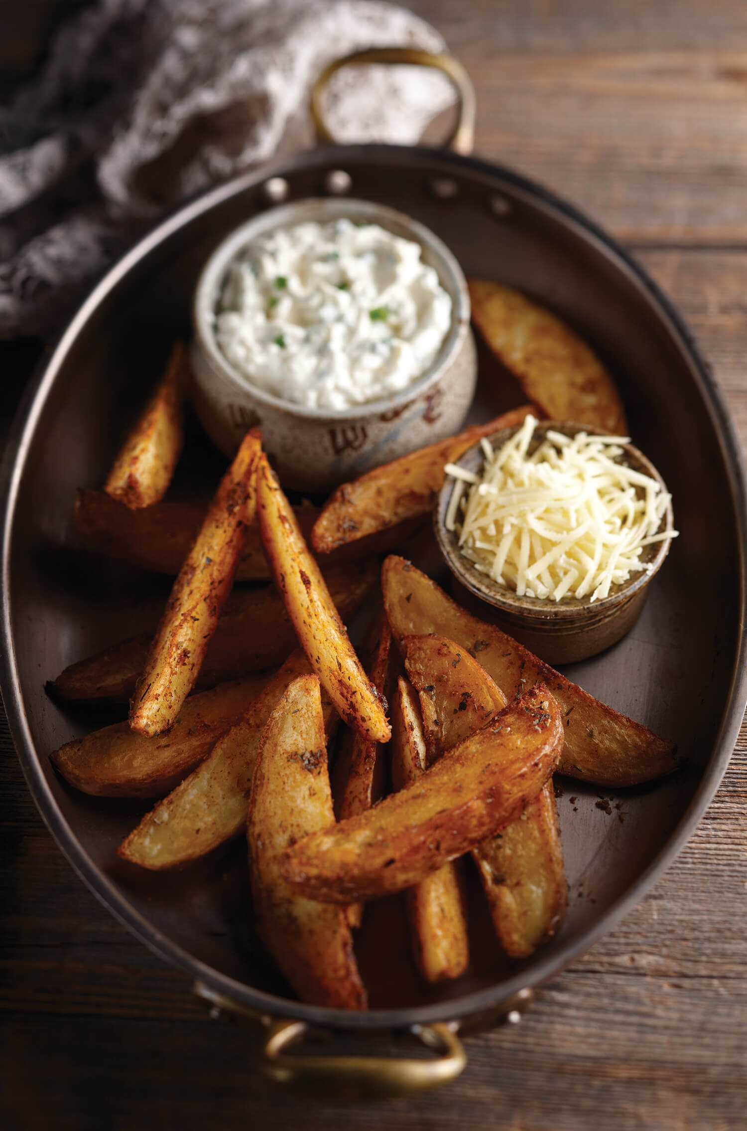 Cajun kartoffelbåde