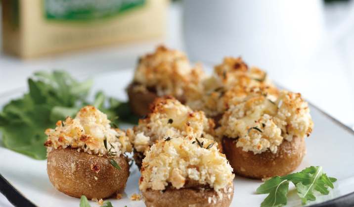 Fyldte svampe med ost