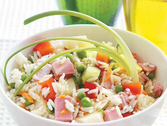 Ρυζοσαλάτα με ζαμπόν, Kerrygold Light Regato και λαχανικά