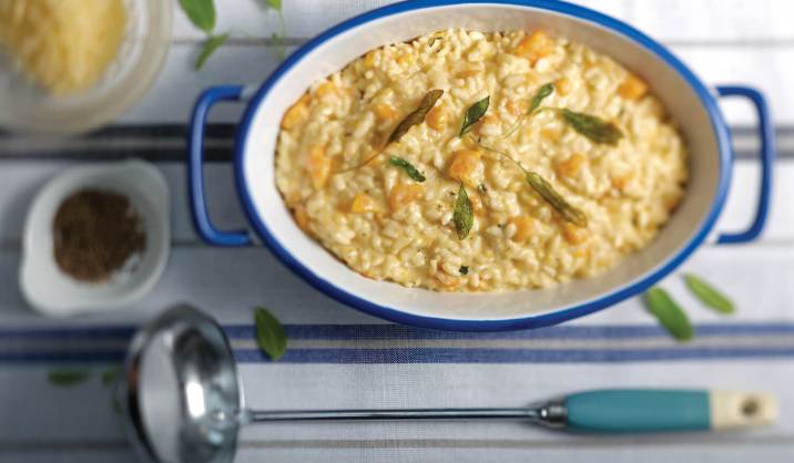Risotto au potiron et à la sauge