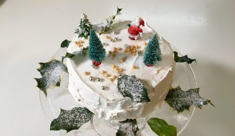 This White Christmas Cake with its layer of crisp frosting is a delicious alternative for those who do not like the traditional fruit cake.  It is best made not more than a week before Christmas.