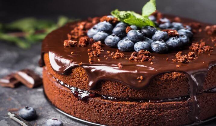 This impressive but simple chocolate cake ticks all the boxes for Easter entertaining. You can swap out the blueberries for other fruits to make this showstopper all year round.