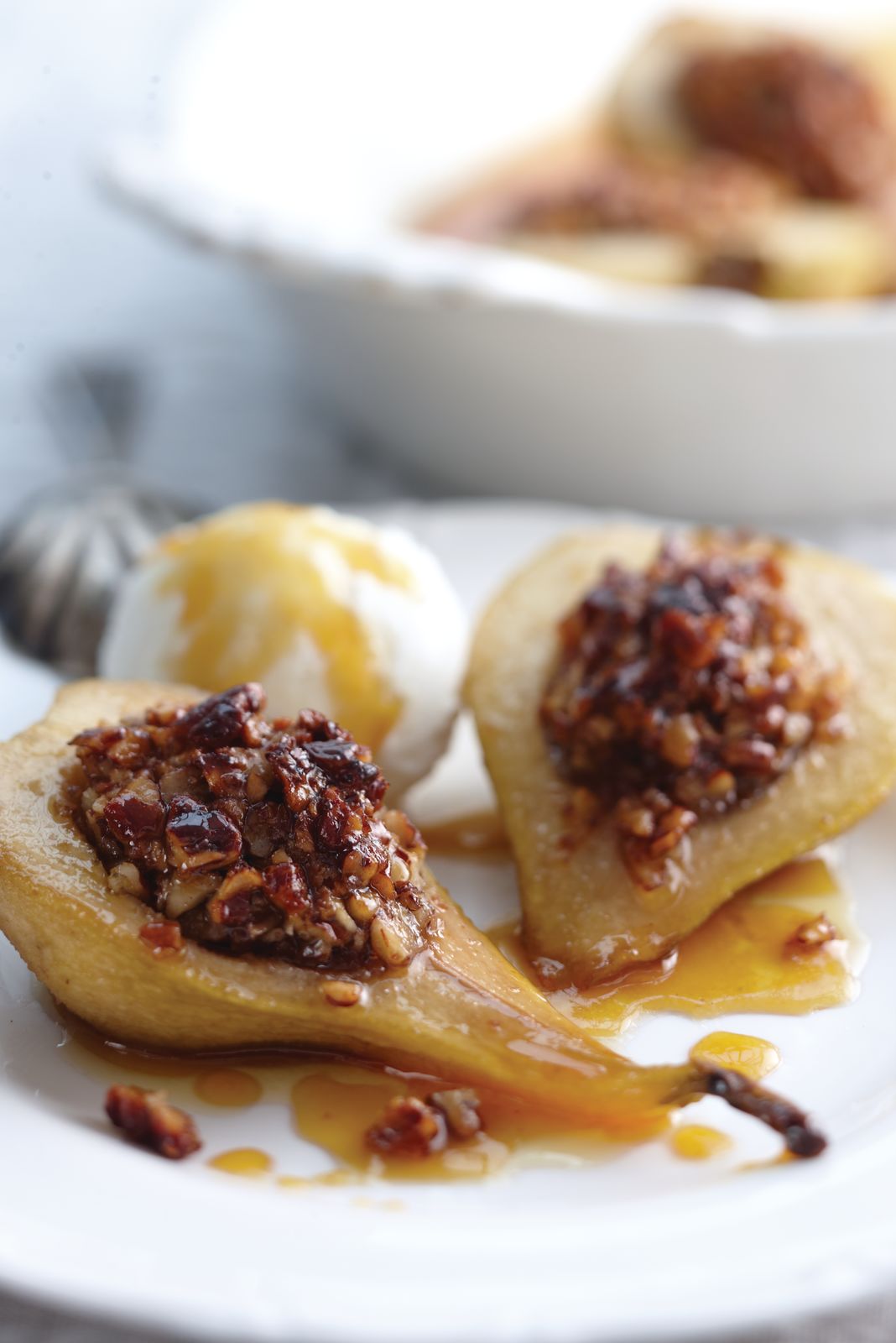 Baked Pears With Pecans And Maple Syrup Recipe Kerrygold Ireland 