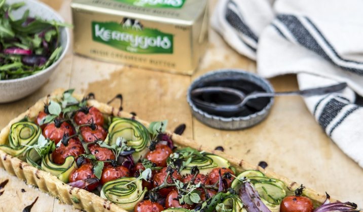 Vegetable Tart with Balsamic Reduction