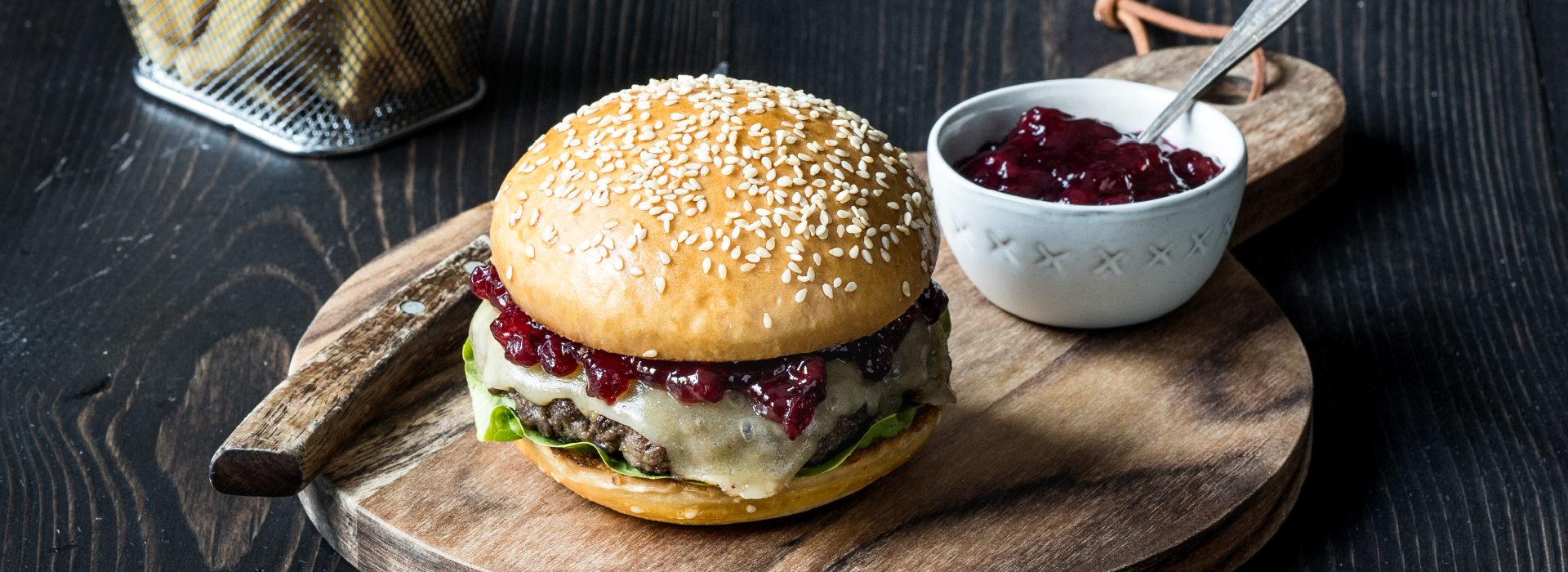 American Burgers with Caramelised Onions