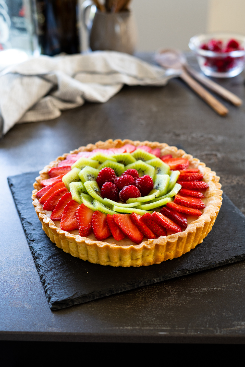Crostata di frutta con pasta sablée