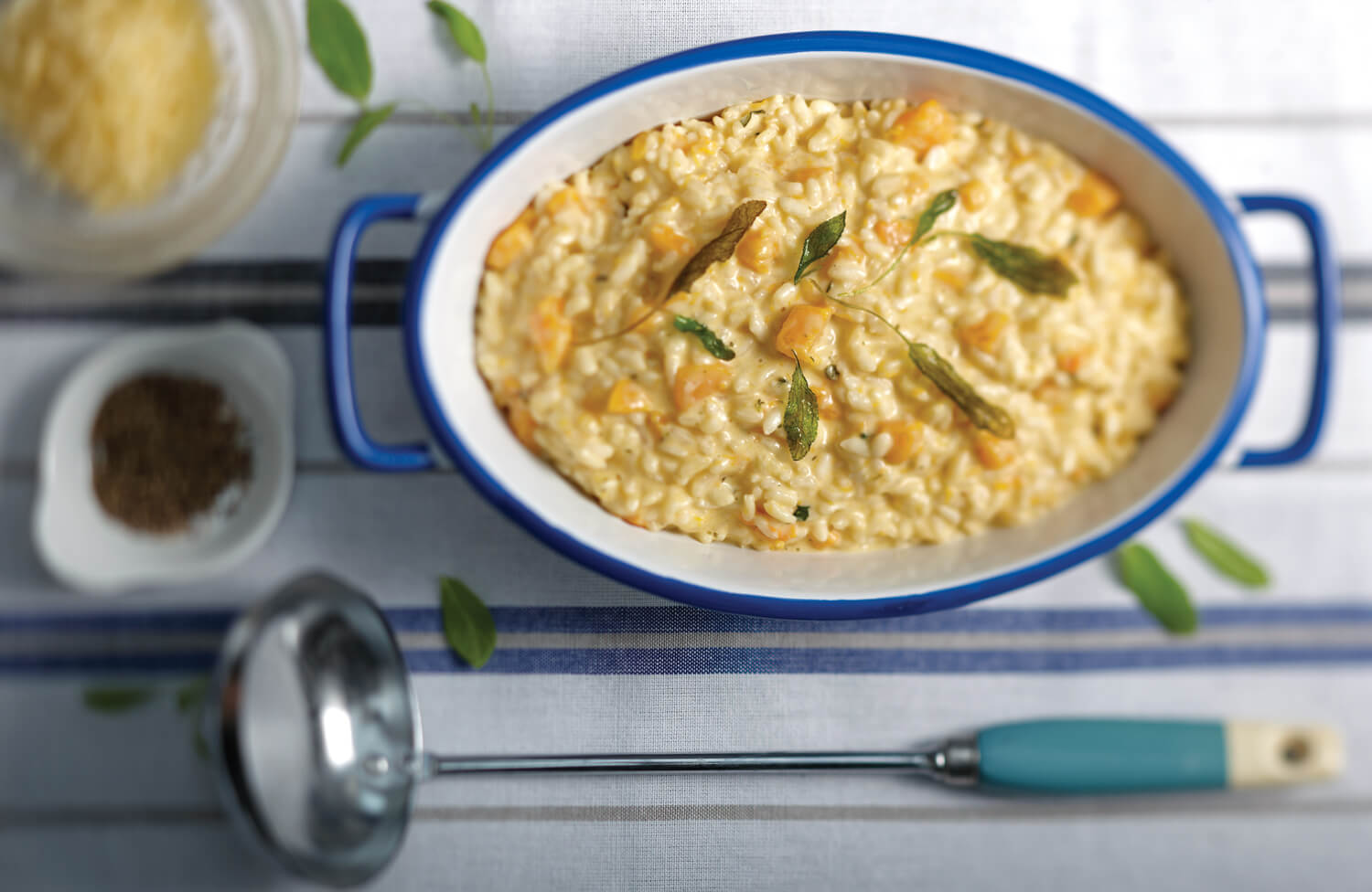 Risotto alla zucca con salvia