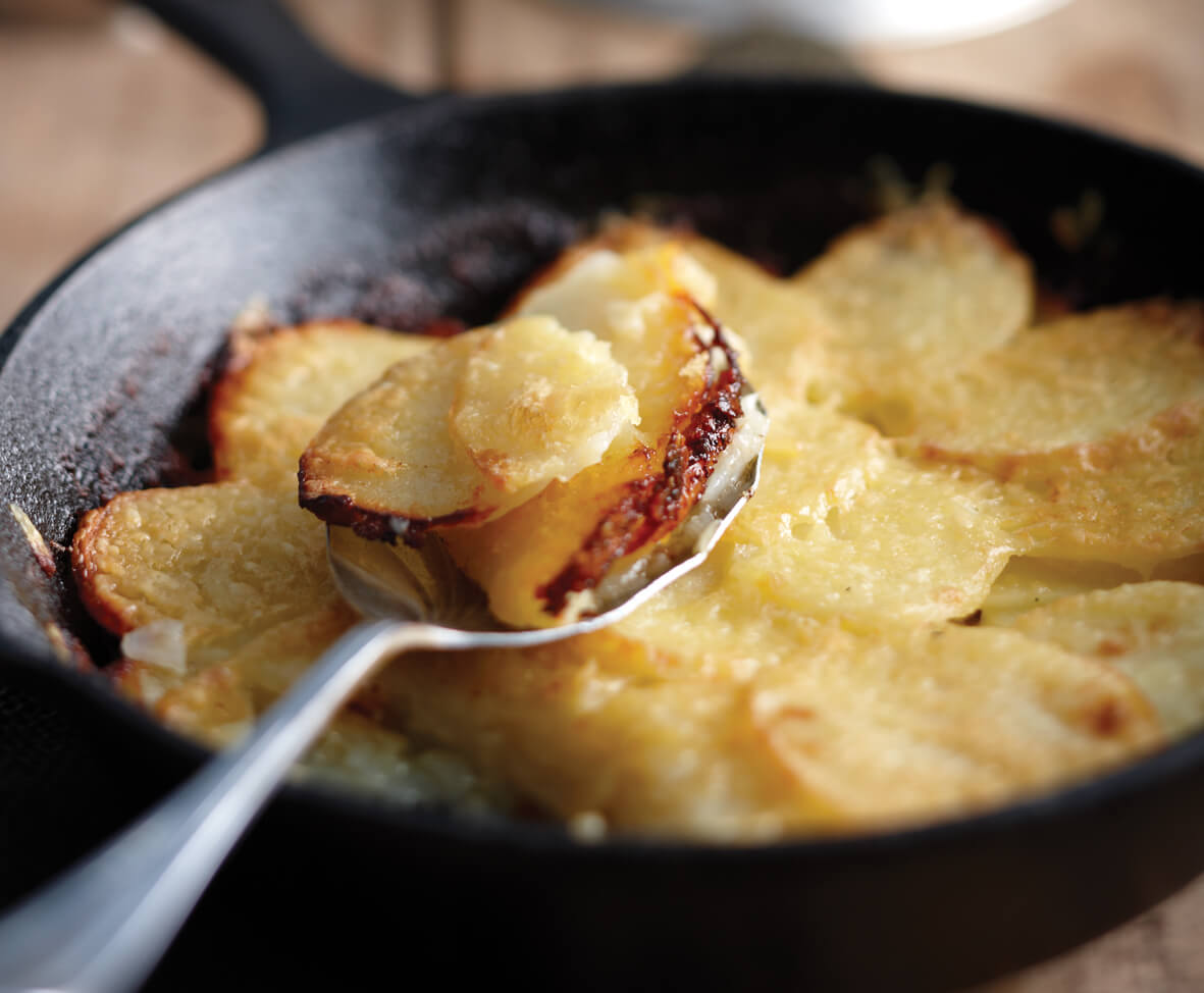 Gratin Irlandese di patate con formaggio