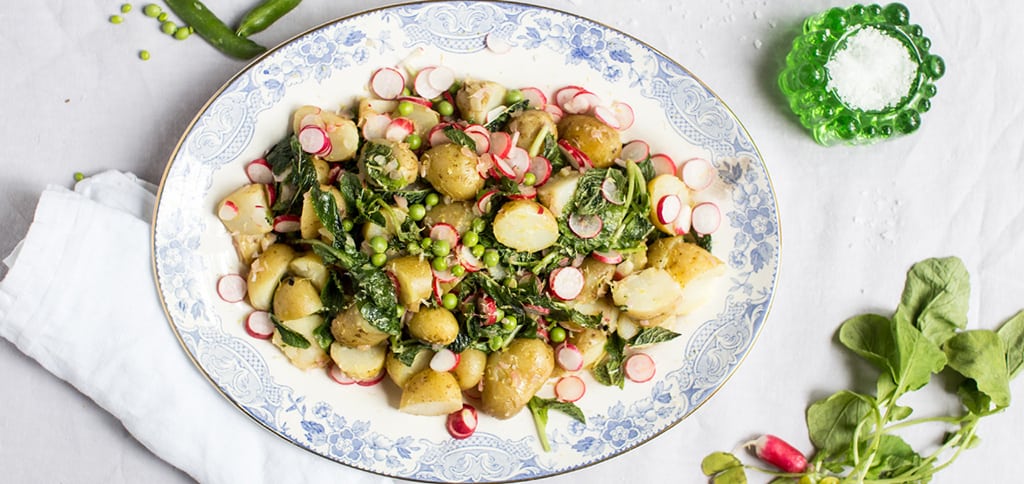 Lauwe aardappelsalade