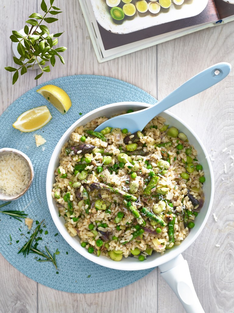 Broad Bean and Asparagus Risotto Recipe