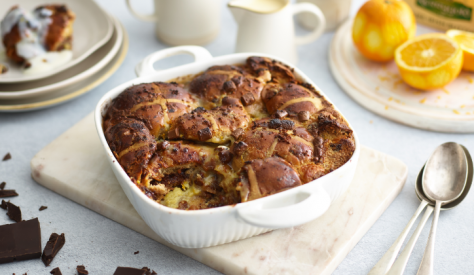 This recipe is a delicious Easter dessert and a brilliant way of using up any leftover hot cross buns. 