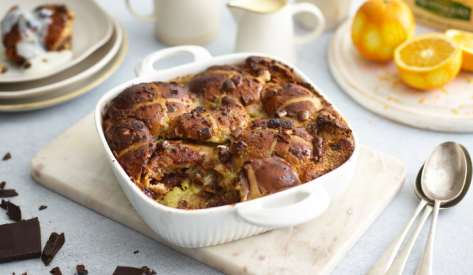 This recipe is a delicious Easter dessert and a brilliant way of using up any leftover hot cross buns. 