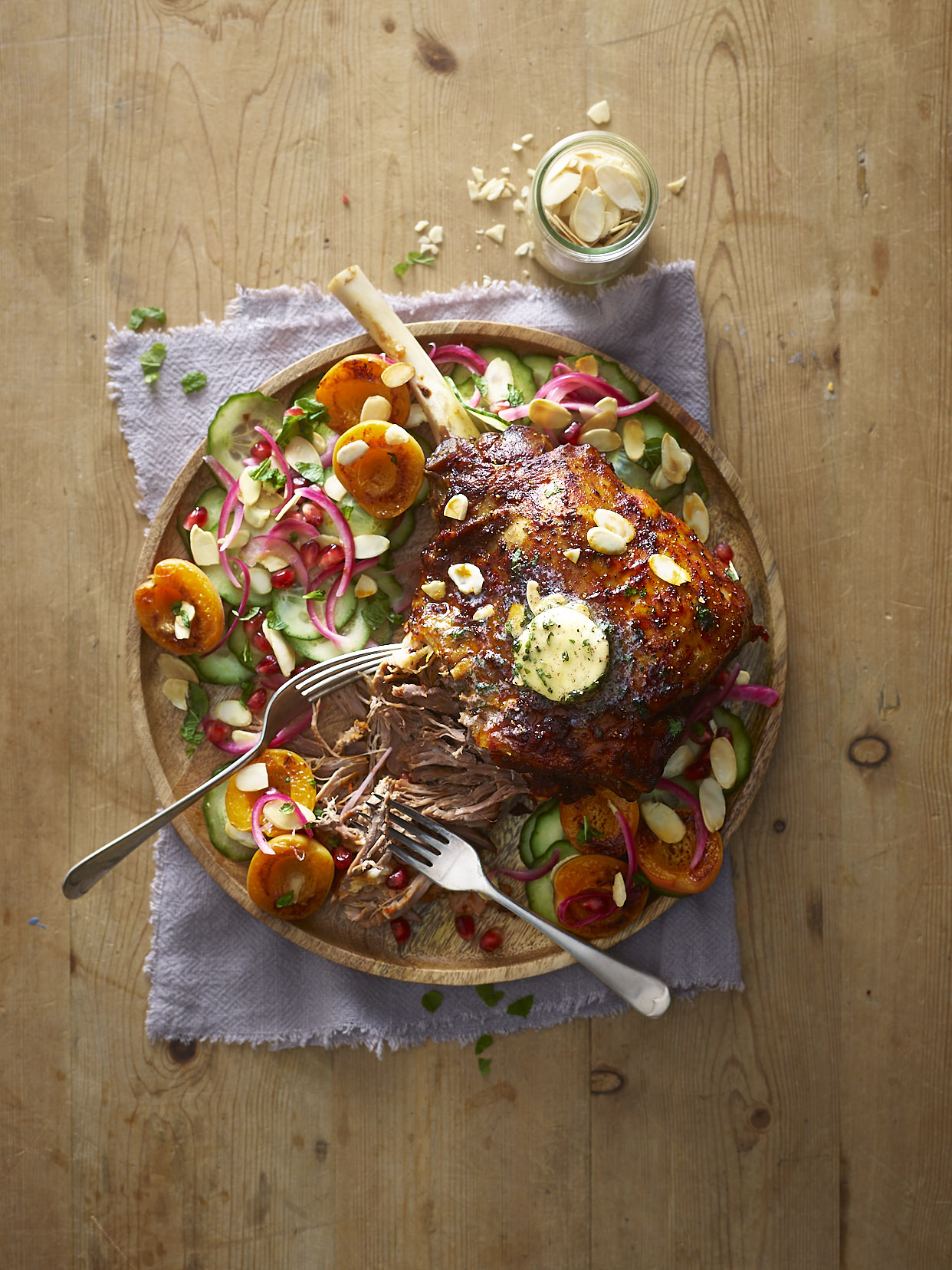 Slow Cooked Lamb Leg with a Sumac and Mint Butter Recipe Kerrygold UK