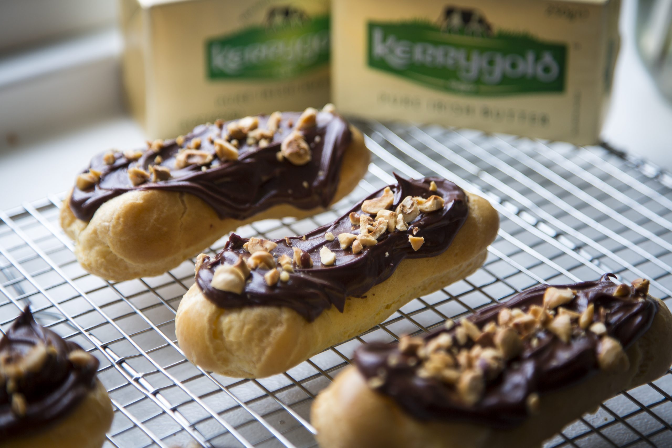 Chocolate Hazelnut Eclairs Recipe