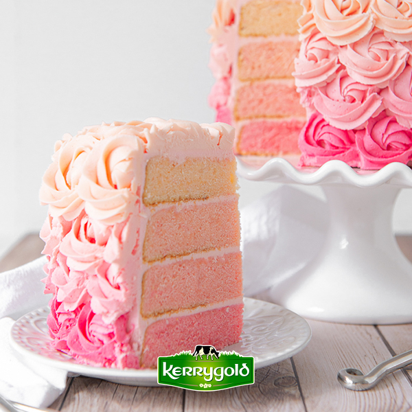 Pink Ombre Rosette Cake Recipe | Kerrygold South Africa