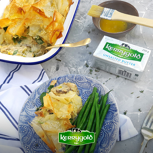 Creamy Filo Chicken and Leek Pie Recipe