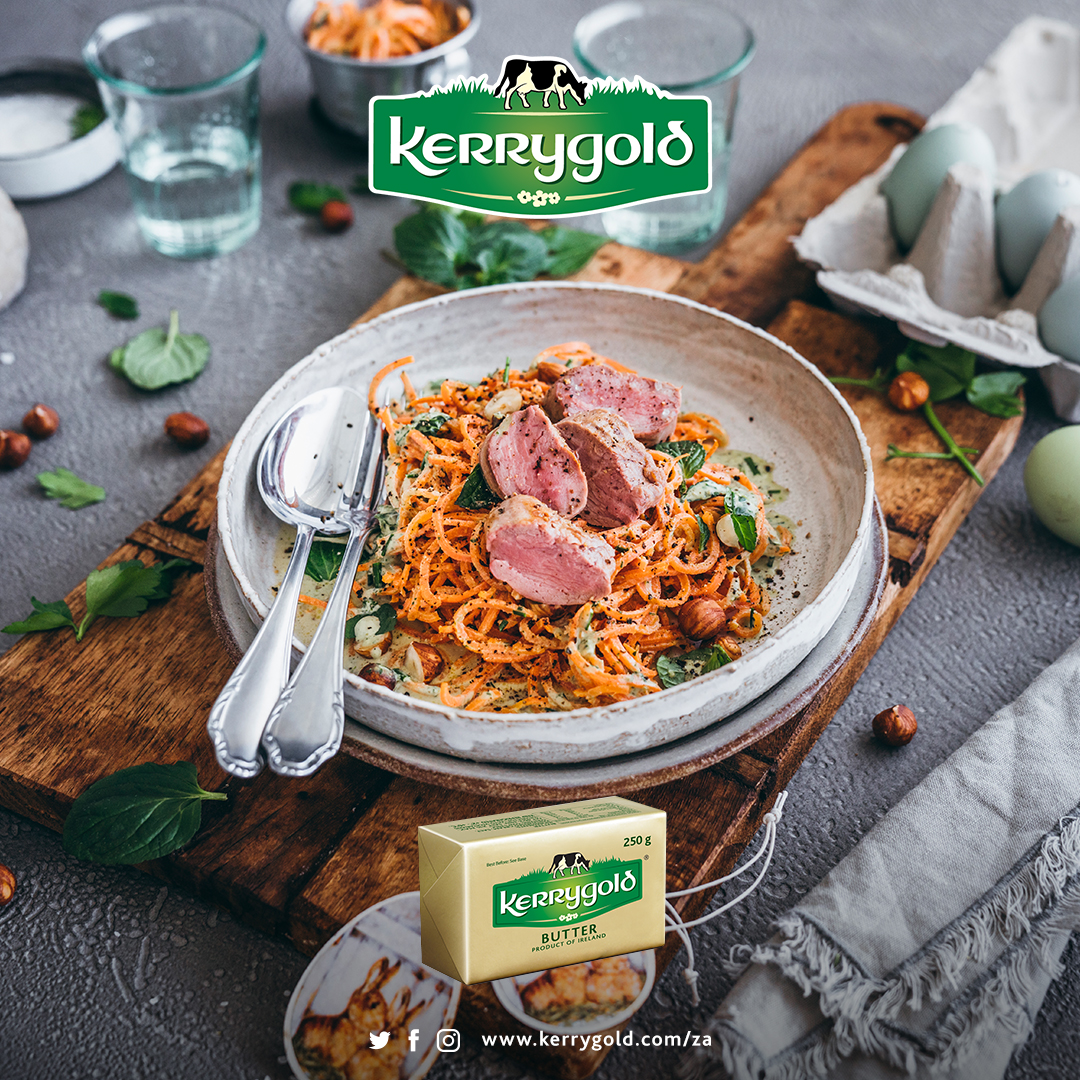 Lamb Fillet on Carrot Pasta Recipe