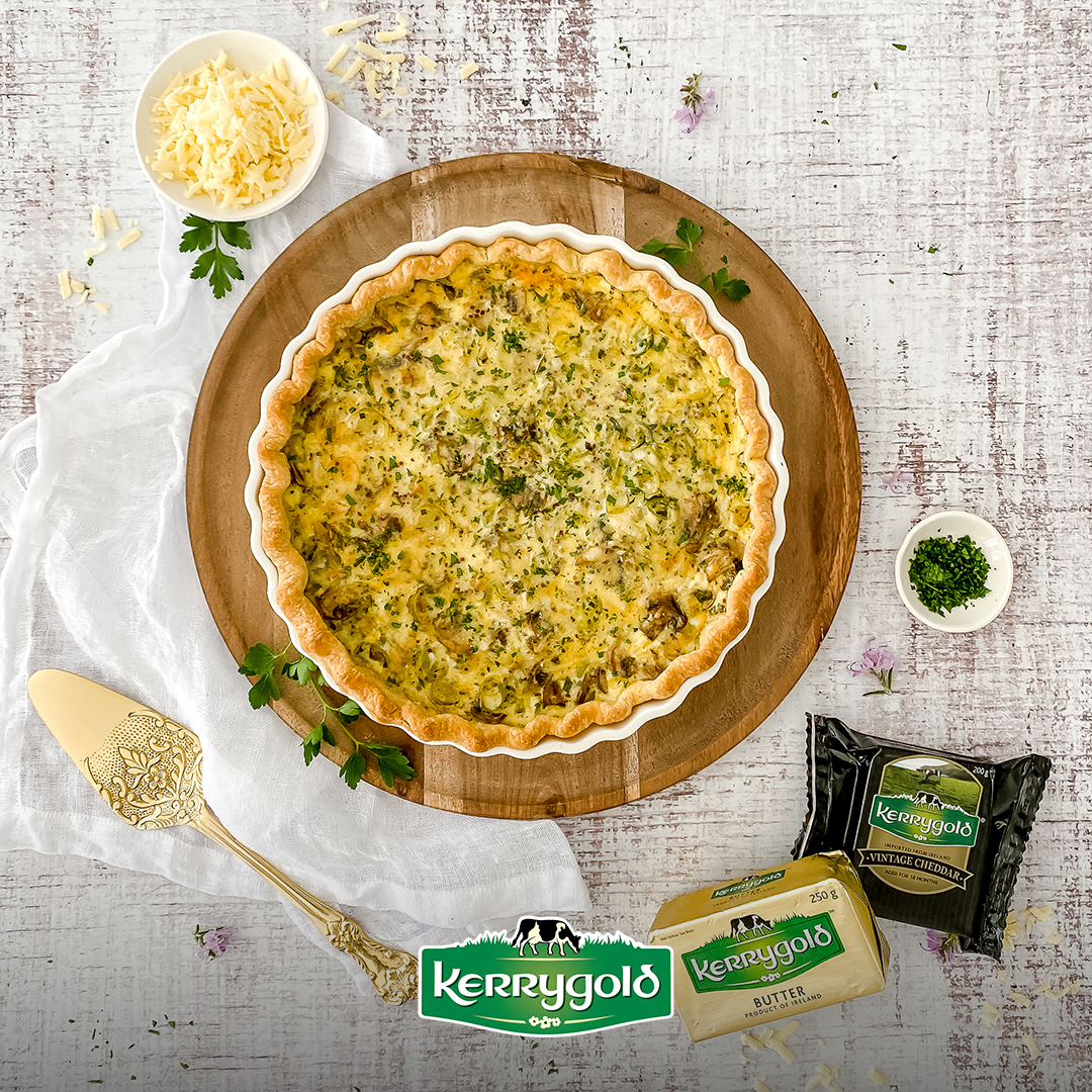 Kerrygold Leek & Mushroom Quiche Recipe | Kerrygold South Africa