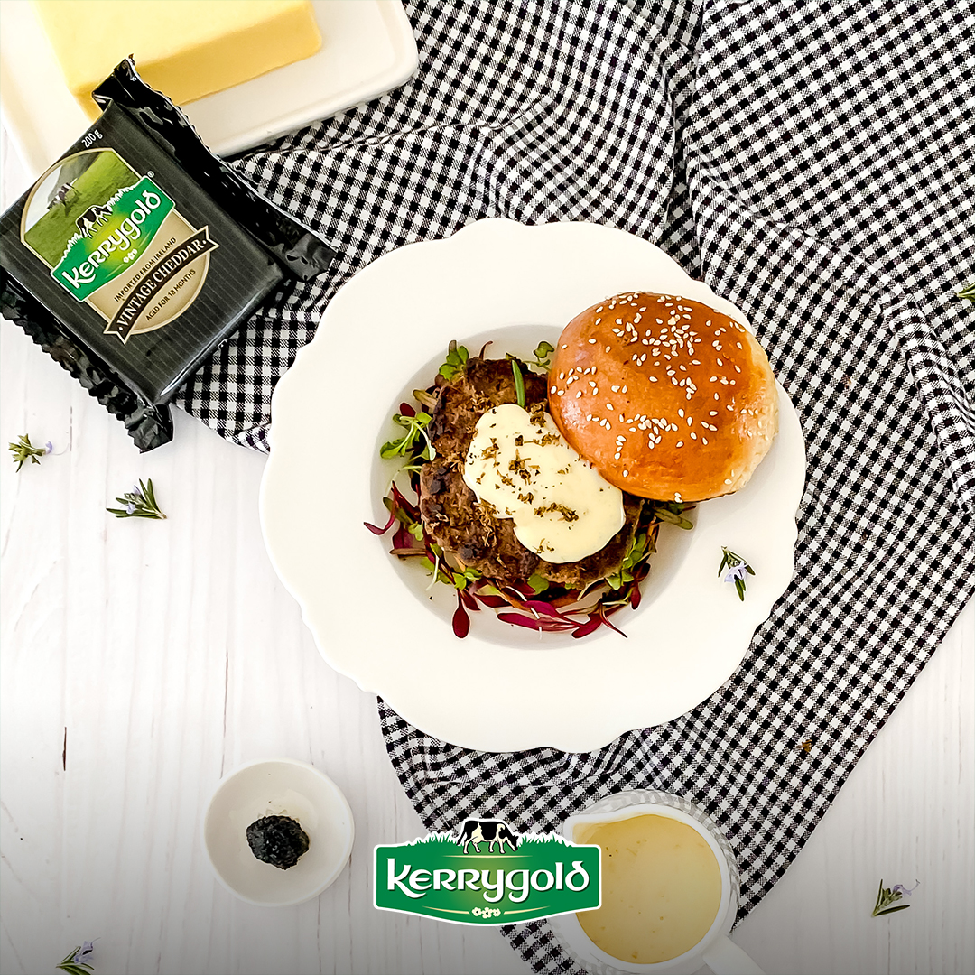 Truffle Cheese Sauce Lamb Burger Recipe | Kerrygold South Africa
