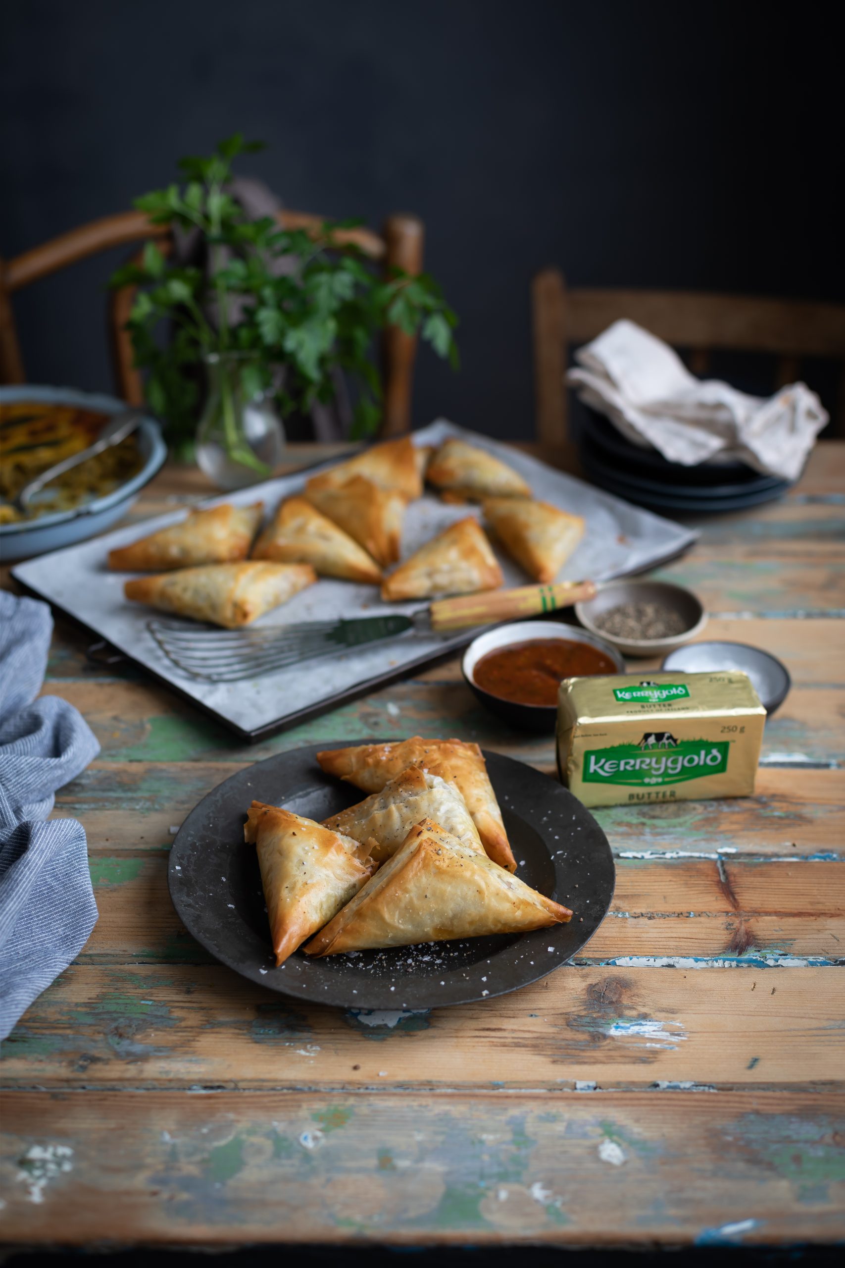 Bobotie Phyllo piles Recipe