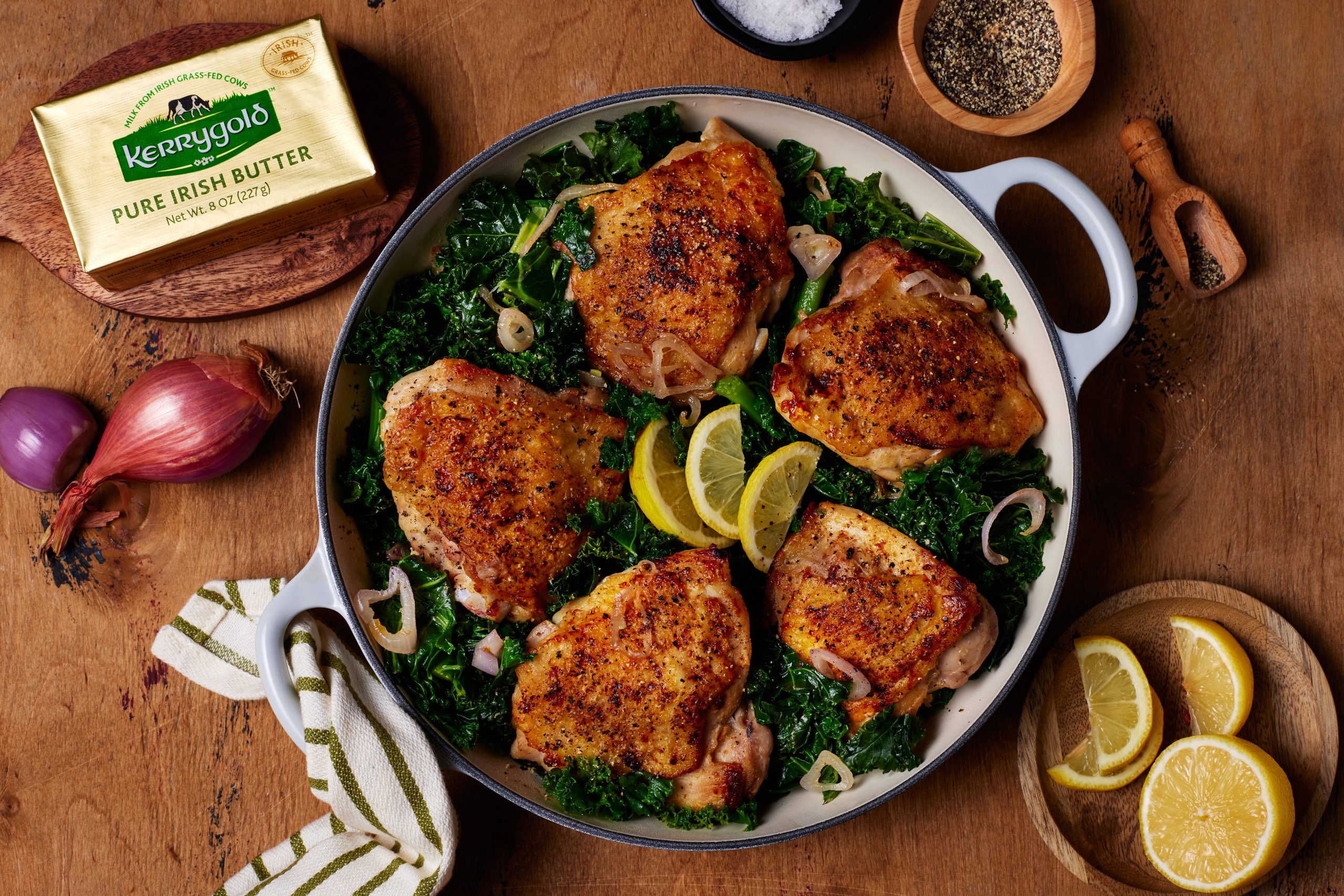 Braised Chicken Thighs with Kale Recipe Kerrygold South Africa