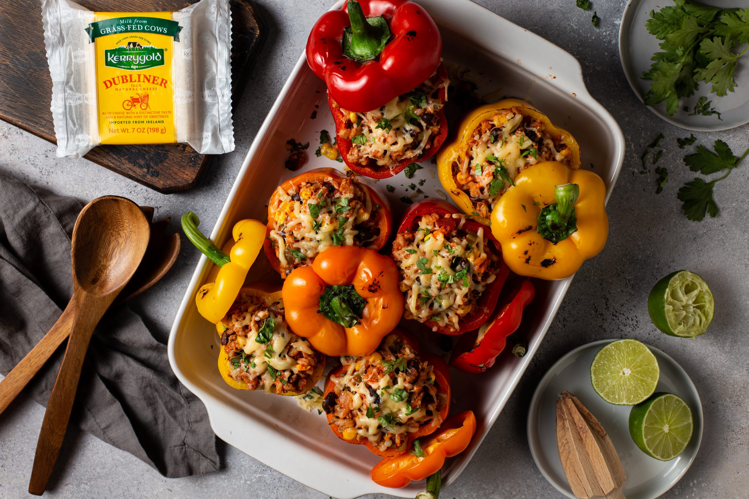 Taco Stuffed Peppers with Farro & Dubliner Cheese Recipe | Kerrygold South Africa