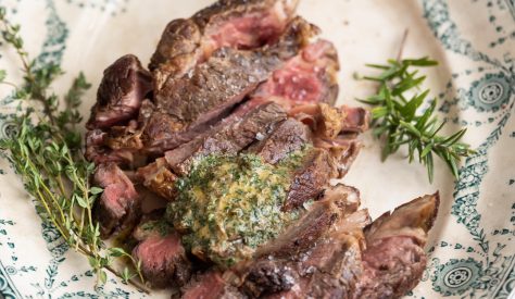This pan-seared, butter-basted delicious Ribeye steak recipe is packed with so much flavour. Lavished in umami-laden Cafe de Paris style butter is a recipe you simply cannot resist. 